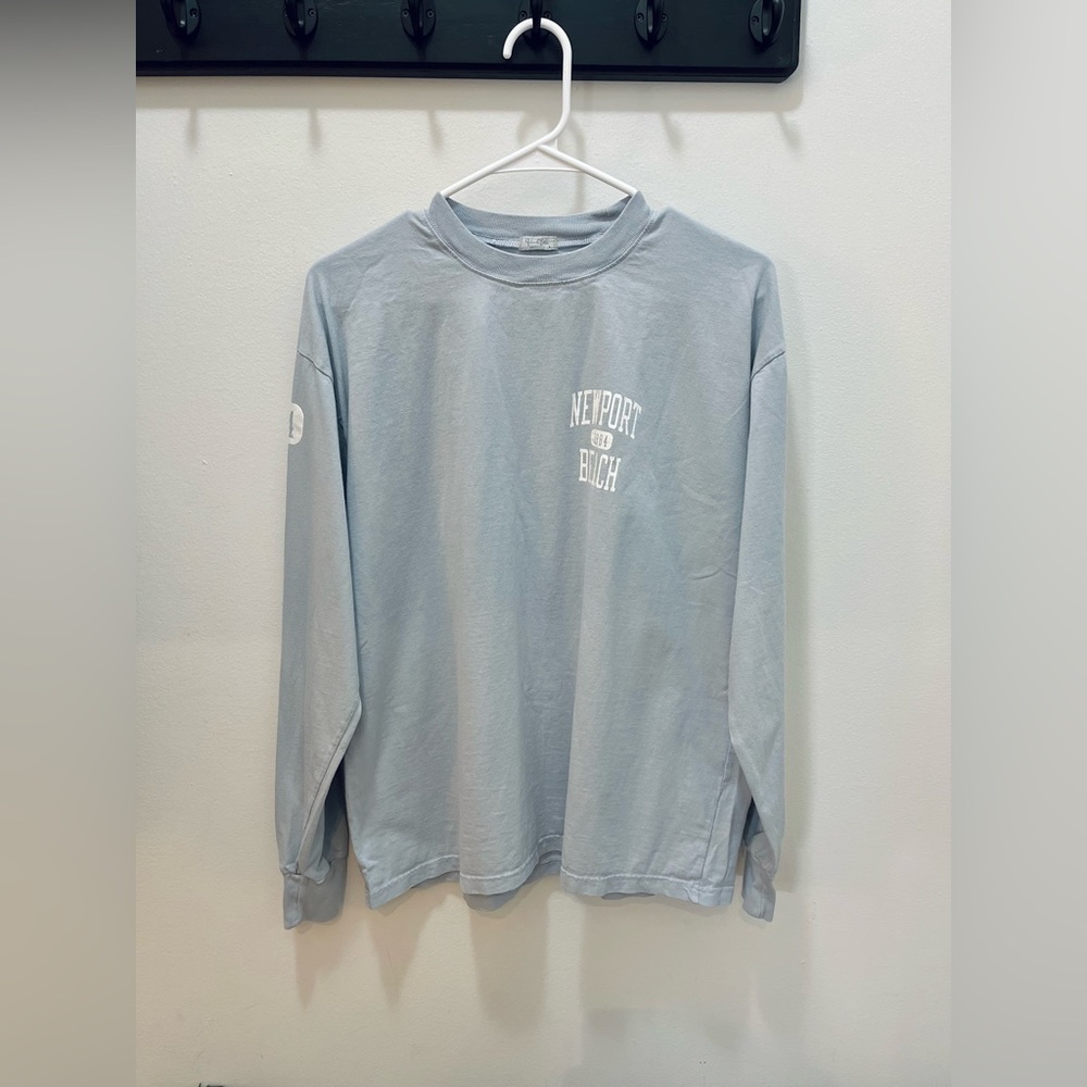 (BRAND NEW) Light Blue Newport Beach long sleeve shirt